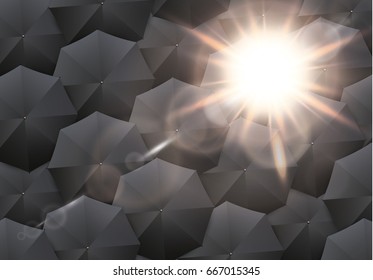 Vector transparent sunlight special lens flare light effect.