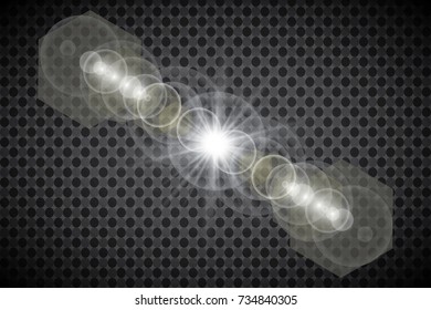 Vector transparent sunlight special lens flare light effect. Sun flash with rays and spotlight