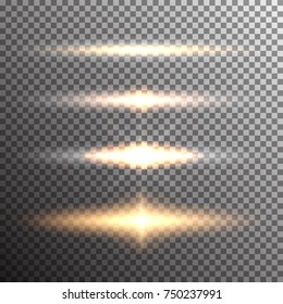 Vector transparent sunlight special lens flare light effect.