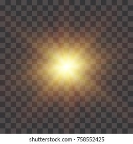 Vector transparent sunlight special lens flare light effect. PNG. Vector illustration	