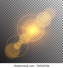 Vector transparent sunlight special lens flare light effect.