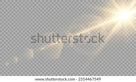 Vector transparent sunlight special lens flare light effect. Stock royalty free vector illustration. PNG	