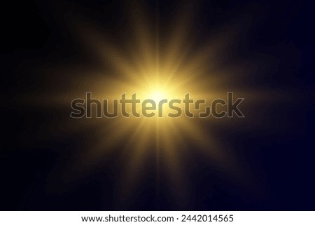 Vector transparent sunlight special lens flash light effect
