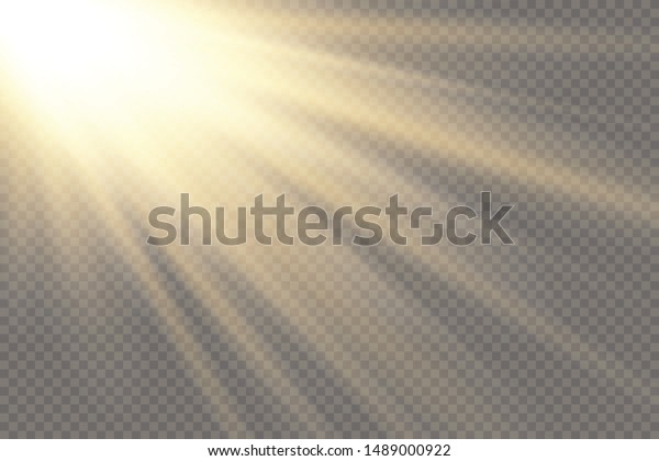 Vector\
transparent sunlight special lens flash light effect.front sun lens\
flash. Vector blur in the light of radiance. Element of decor.\
Horizontal stellar rays and\
searchlight.