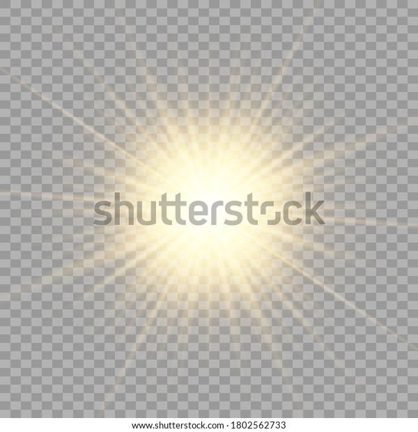 Vector
transparent sunlight special lens flash light effect.front sun lens
flash. Vector blur in the light of radiance. Element of decor.
Horizontal stellar rays and
searchlight.