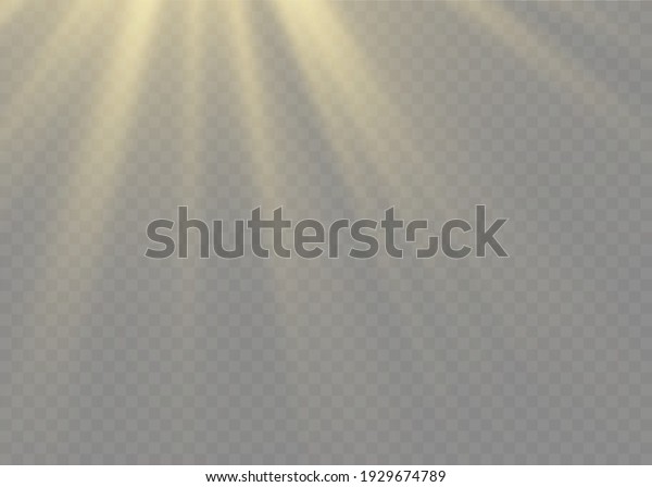 Vector\
transparent sunlight special lens flash light effect.front sun lens\
flash. Vector blur in the light of radiance. Element of decor.\
Horizontal stellar rays and\
searchlight.