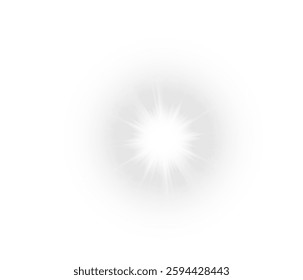 Vector transparent sunlight with sun glare. Overlay, Sun rays and glare, Sun, sunrays, light transitions, lens flare, light leaks and glare in PNG format. PNG sunlight flare. Golden flash and glare.