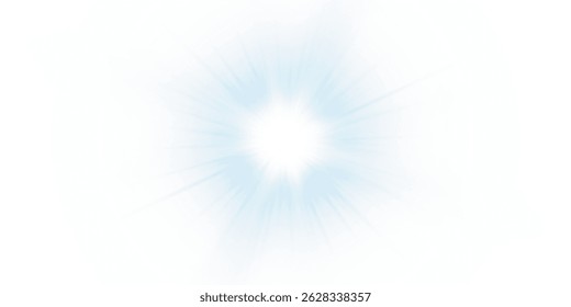 Luz solar transparente com brilho solar. Sobreposição, raios e brilho solar, Sol, raios solares, transições de luz, clarão de lente, vazamentos de luz e brilho em formato PNG. Exacerbação da luz solar PNG. Flash e brilho dourados.