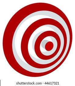 Vector transparent target illustration. Put this target on your image