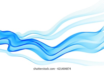 Vector transparent waves.Design element