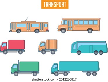 vector transport design illustration stock 