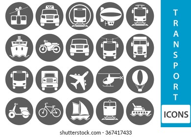 Vector transport icons