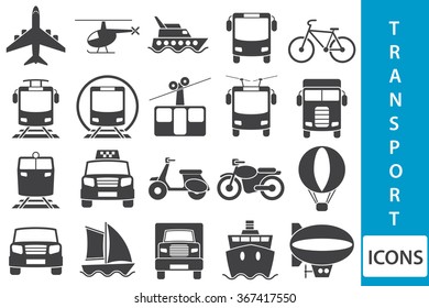 Vector transport icons