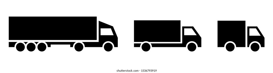 Vector transport logo collection on white background.