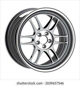 vector of the transport wheel rim is good for logo design