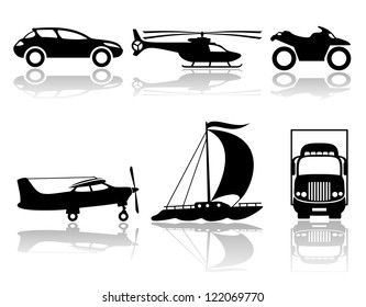 Vector. Transportation icons.
