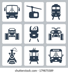 Vector transportation icons set