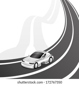 Vector. Transportation sign for your text.