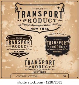 vector transporting label set