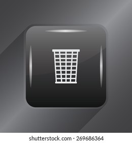 Vector trash basket icon