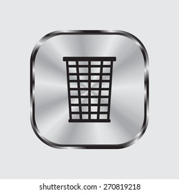 Vector trash basket icon