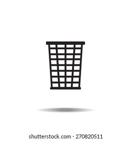 Vector trash basket icon