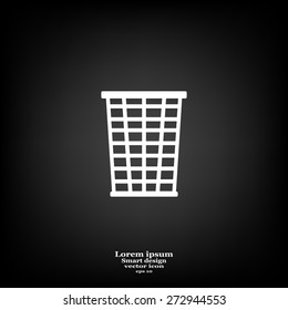 Vector trash basket icon