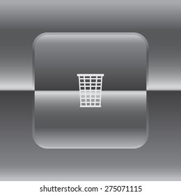 Vector trash basket icon