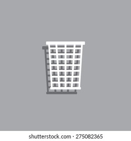 Vector trash basket icon