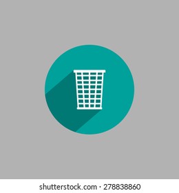 Vector trash basket icon