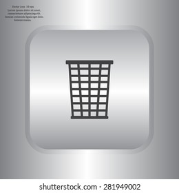 Vector trash basket icon