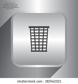 Vector trash basket icon