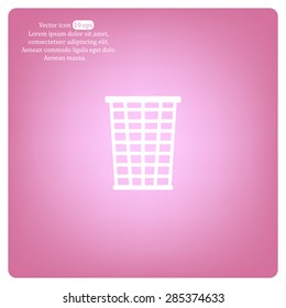 Vector trash basket icon