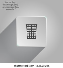 Vector trash basket icon