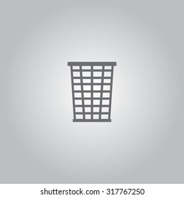 Vector trash basket icon