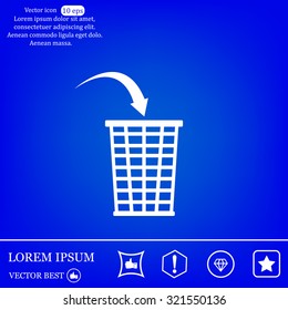 Vector trash basket icon