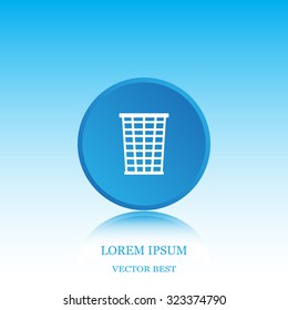 Vector trash basket icon