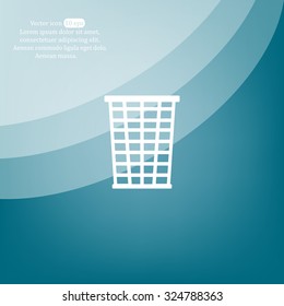 Vector trash basket icon