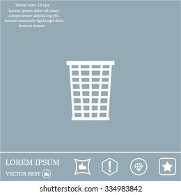 Vector trash basket icon
