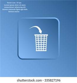Vector trash basket icon