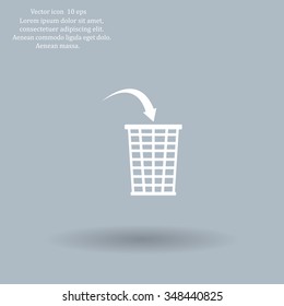 Vector trash basket icon