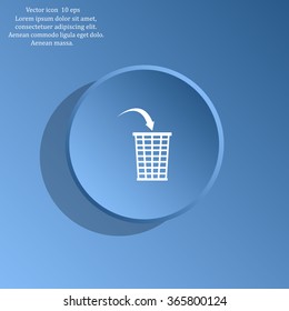 Vector trash basket icon