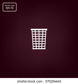 Vector trash basket icon