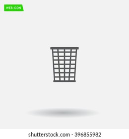 Vector trash basket icon