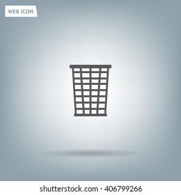 Vector trash basket icon