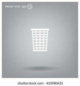 Vector trash basket icon