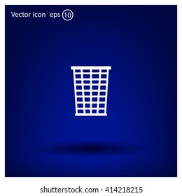 Vector trash basket icon