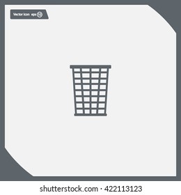 Vector trash basket icon