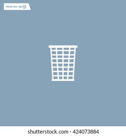 Vector trash basket icon