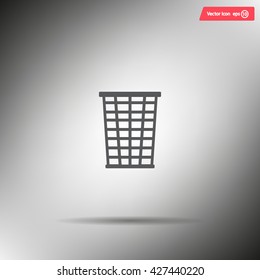 Vector trash basket icon